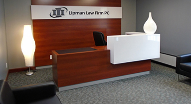 office-01 Reception Area at Lipman Law Firm Office
